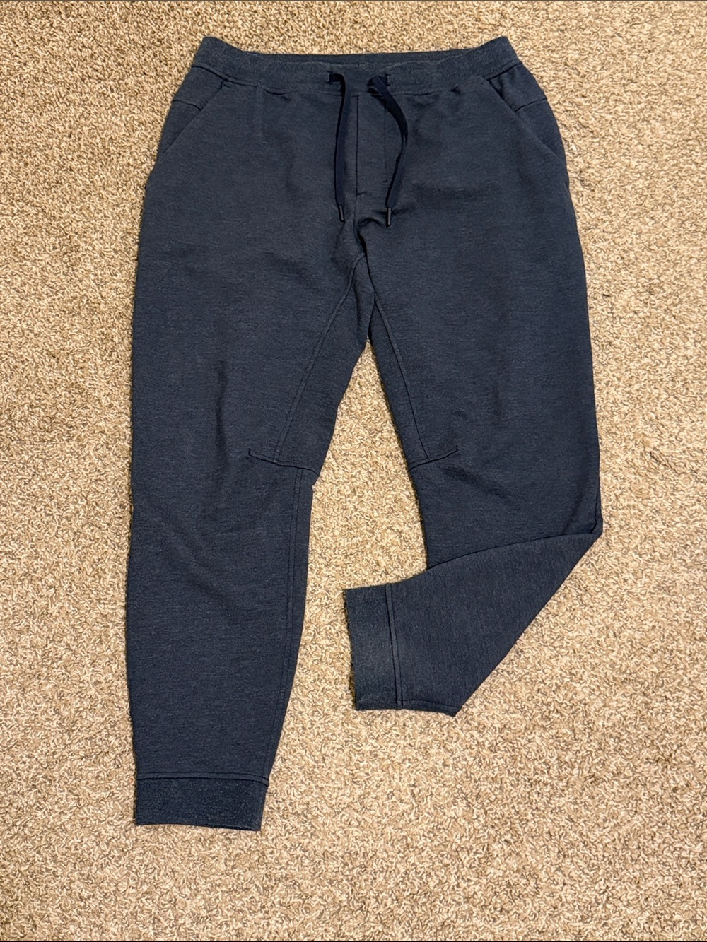 lululemon athletica City Sweat Jogger Men's Dark Navy Gray Terry Sweatpants
